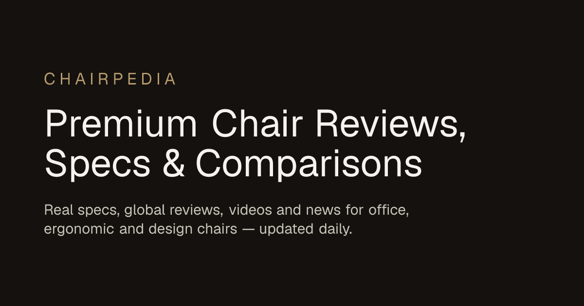 Chairpedia · World of Chairs
