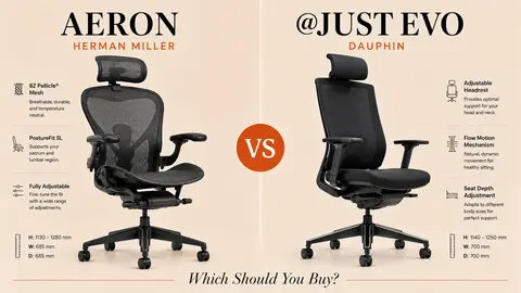 Herman Miller Aeron vs Dauphin @Just evo: Which Should You Buy?