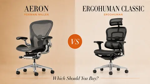 Herman Miller Aeron vs Ergohuman GEN2 High All Mesh: Which Should You Buy?