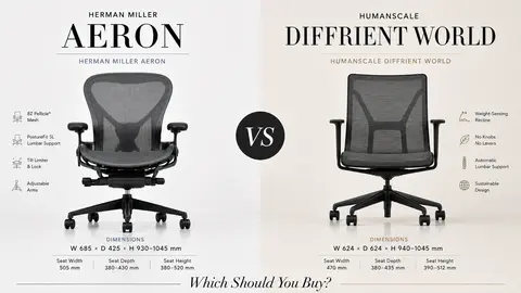 Herman Miller Aeron vs Humanscale Diffrient World: Which Should You Buy?