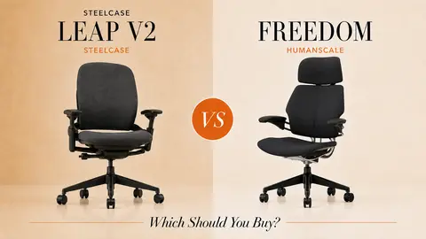 Steelcase Leap vs Humanscale Freedom: Back Stops or Self-Adjusting Recline?