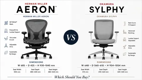 Herman Miller Aeron vs Okamura Sylphy: Which Should You Buy?