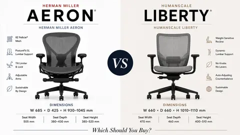 Herman Miller Aeron vs Humanscale Liberty: Which Should You Buy?