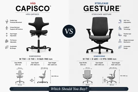 HÅG Capisco vs Steelcase Gesture: Which Should You Buy?