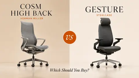 Herman Miller Cosm High Back vs Steelcase Gesture: Automatic Tilt or Manual Controls?