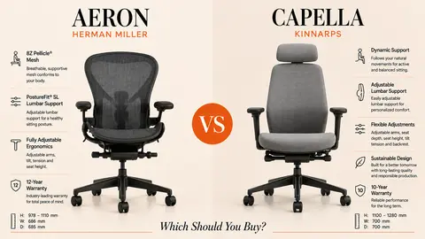 Herman Miller Aeron vs Kinnarps Capella: Which Should You Buy?