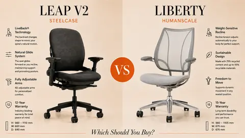 Steelcase Leap V2 vs Humanscale Liberty: Which Should You Buy?